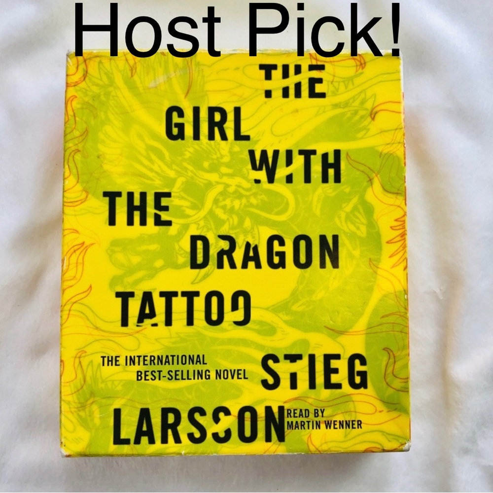 Host Pick! Thank you @arielandaurora The Girl with The Dragon Tattoo audio CD